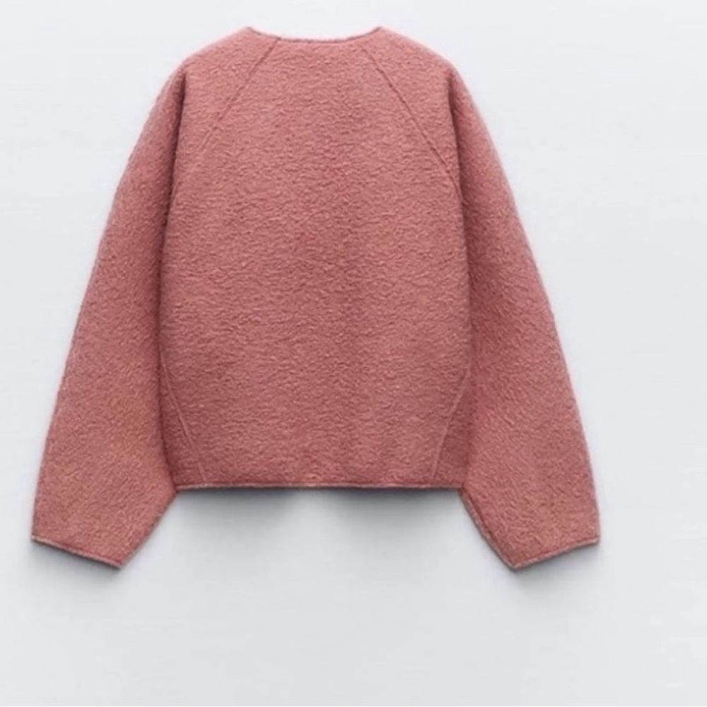 Zara Boucle Wool-Style Cozy Oversized Sweater